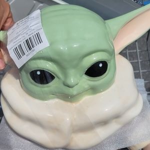 Baby Yoda Grogu cookie jar
